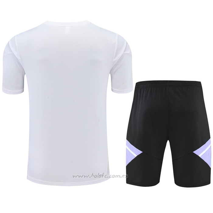 Chandal del Real Madrid Manga Corta 2022-2023 Blanco - Pantalon Corto